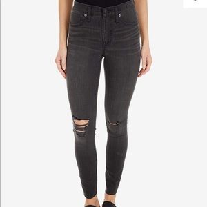 Madewell 9'' Mid-Rise Skinny Jeans in Black Sea 30T